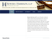 Tablet Screenshot of bowersharrison.com